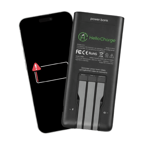 HelloCharge powerbank with smartphone