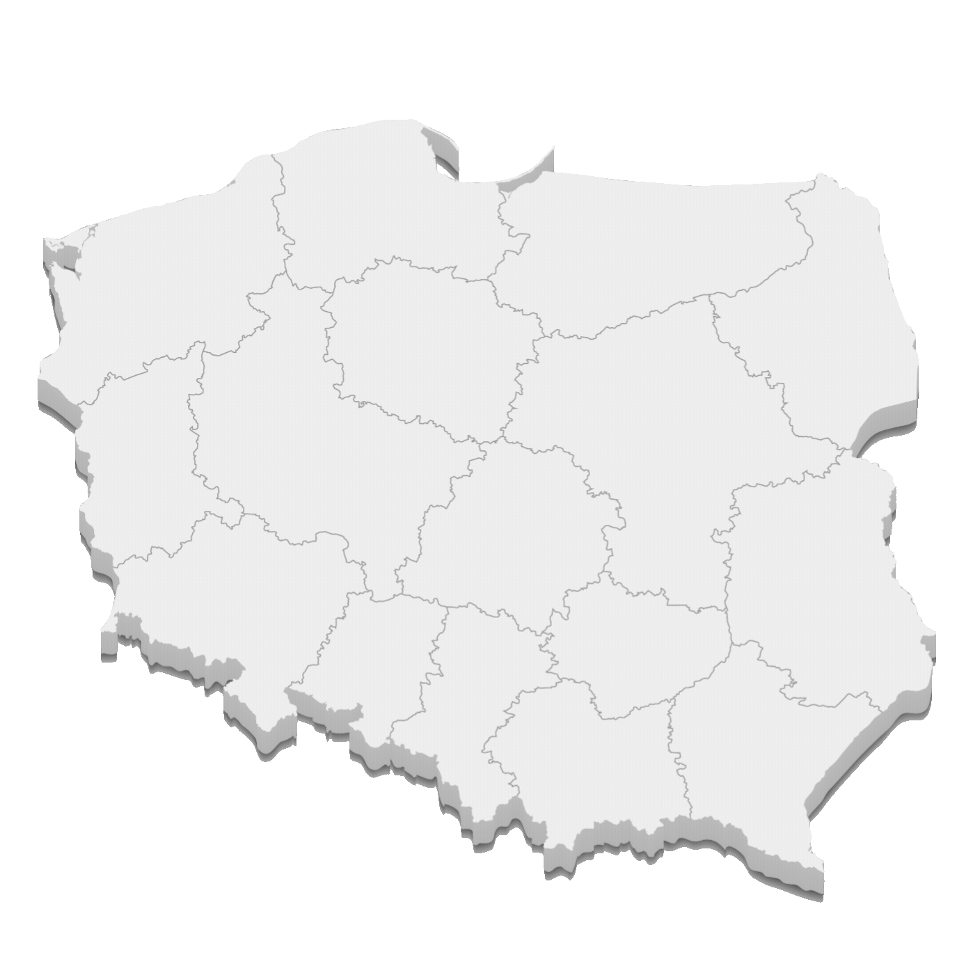 Map of Poland with Hello Charge locations